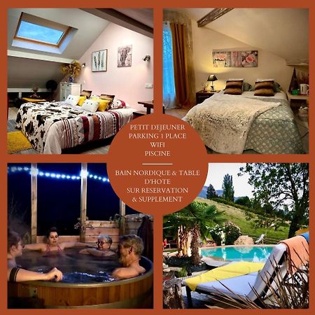 A La Marc'Quize Chambres D'Hotes, Petit Dejeuner Compris, Avec Piscine A Debordement En Exterieur, Bain Nordique A 38 Degres En Prestation Supplement Sur Reservation Horaire Anticipee 1 Place De Parking Gratuite Sur Place Mouxy 외부 사진